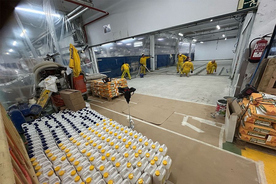 pavimento capa base ucrete sector alimentario