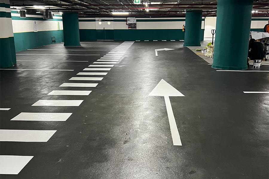 pintado señalizacion horizontal parking